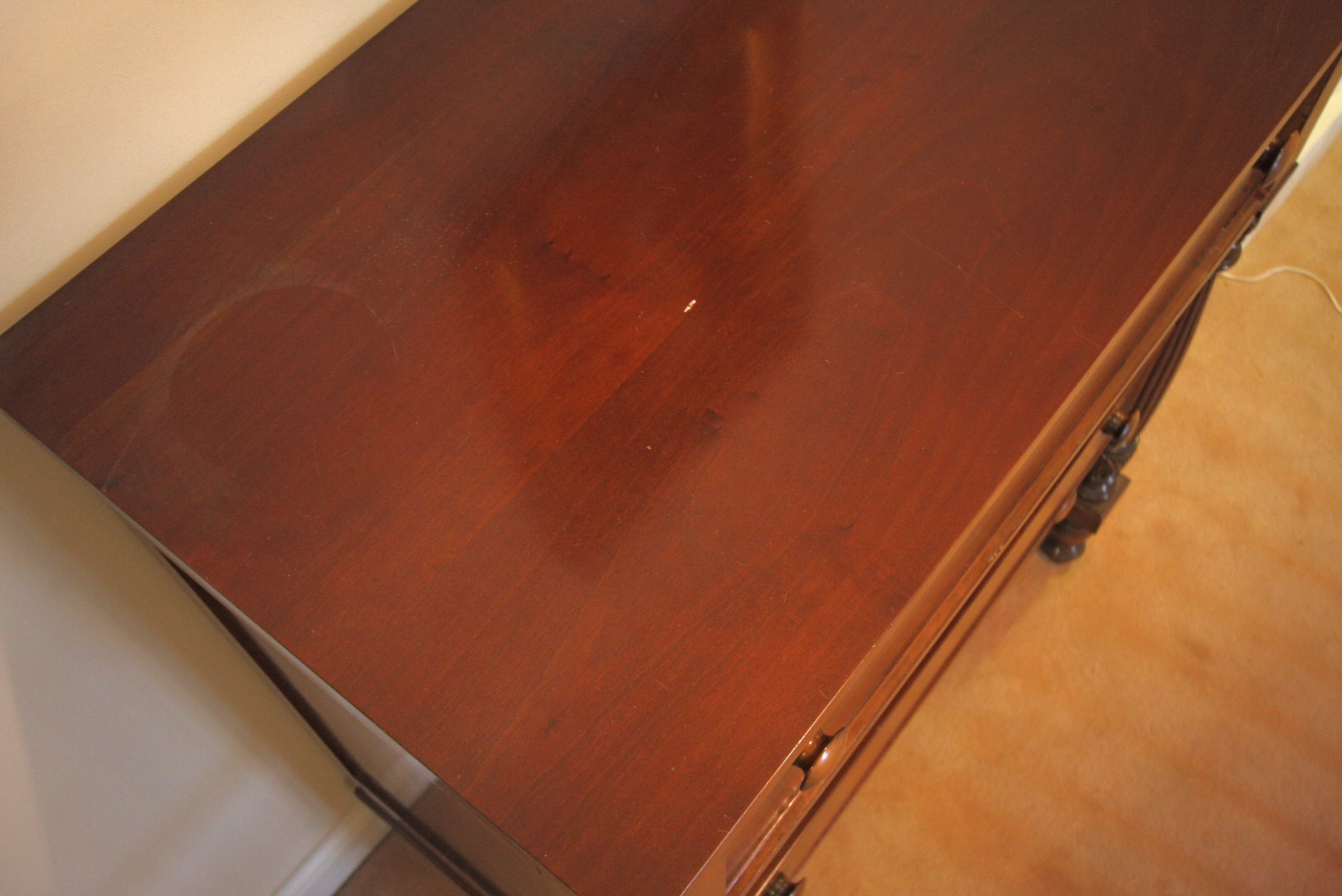 Circa 1890 Cherry Empire Style Chest of Drawers