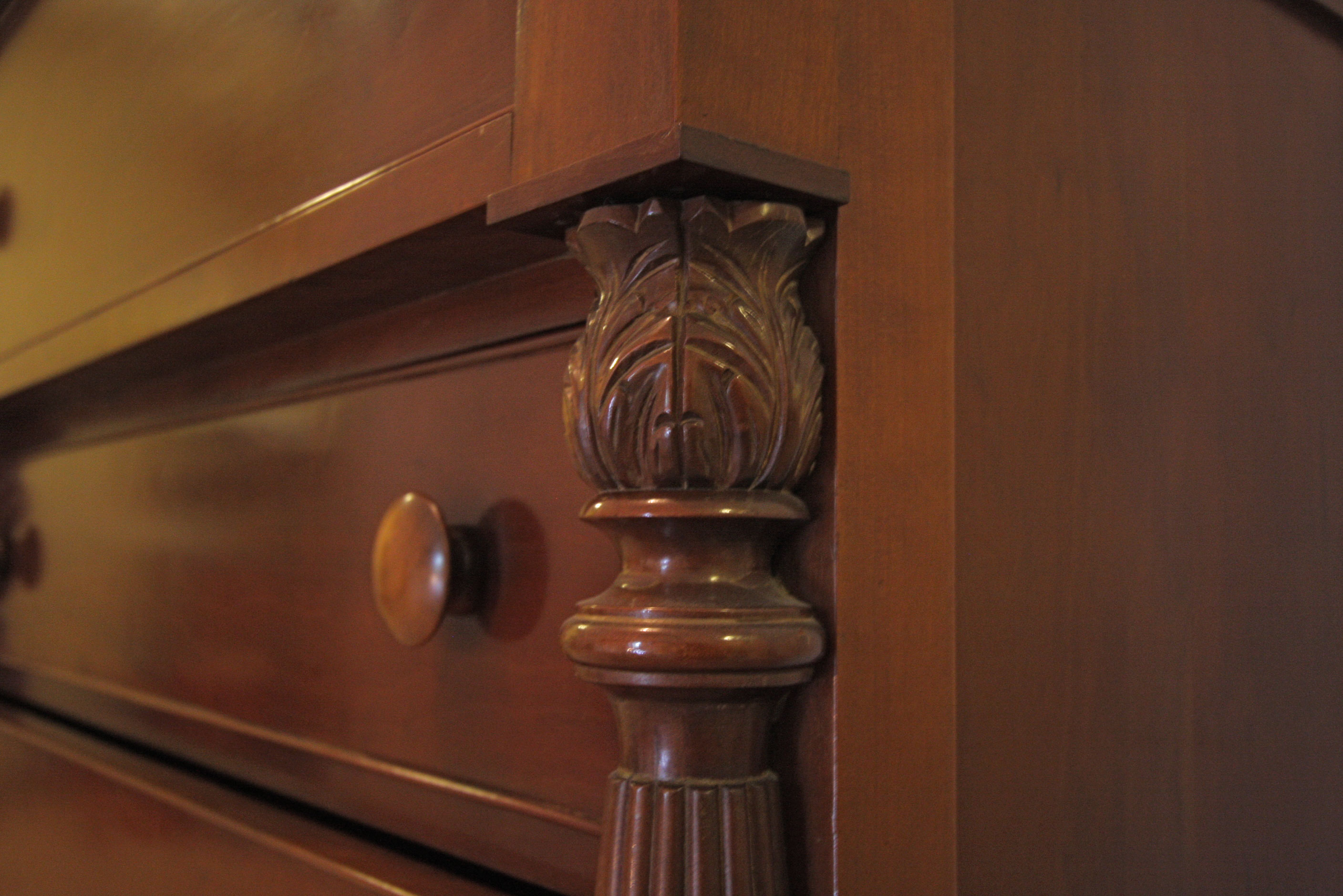 Circa 1890 Cherry Empire Style Chest of Drawers
