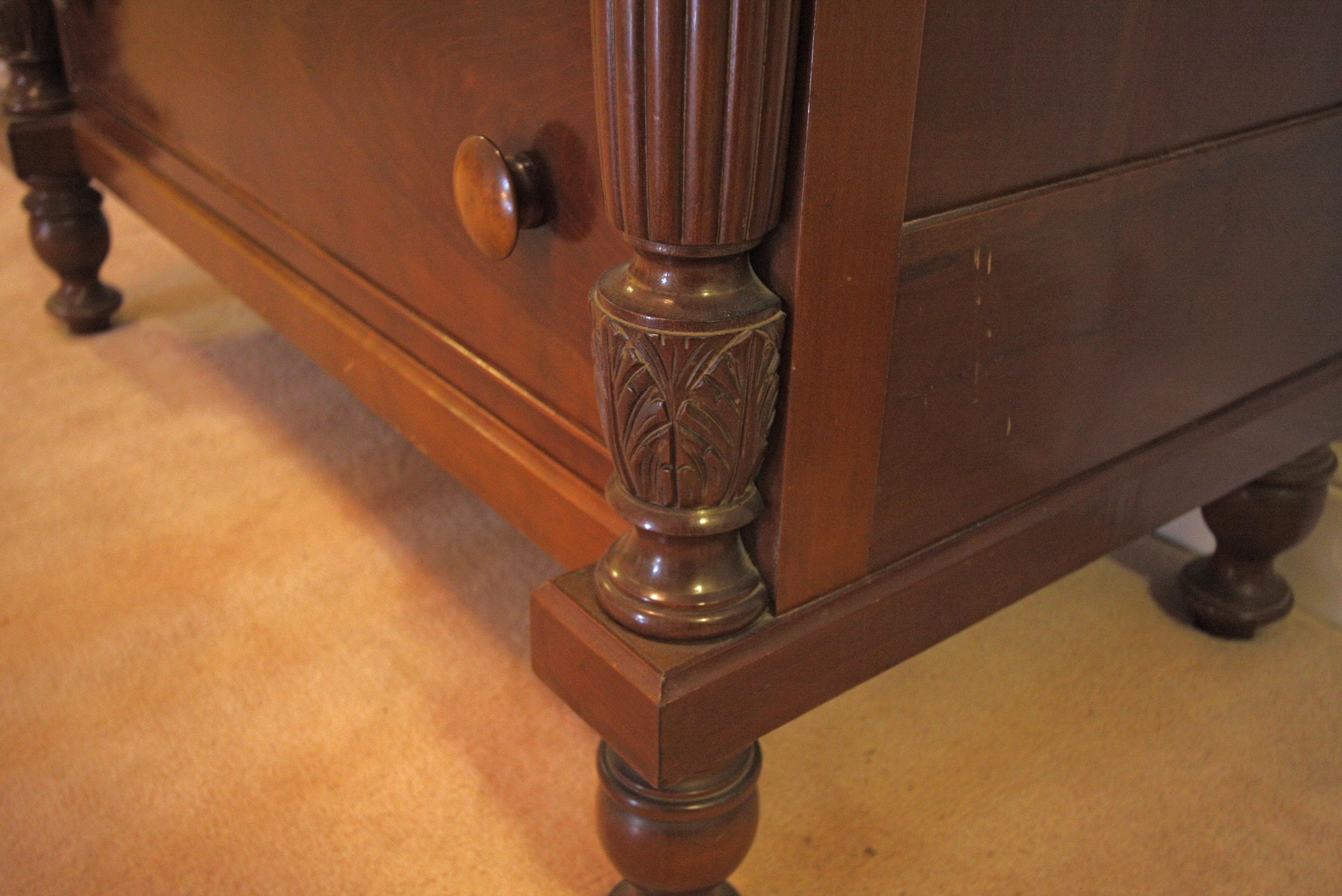 Circa 1890 Cherry Empire Style Chest of Drawers