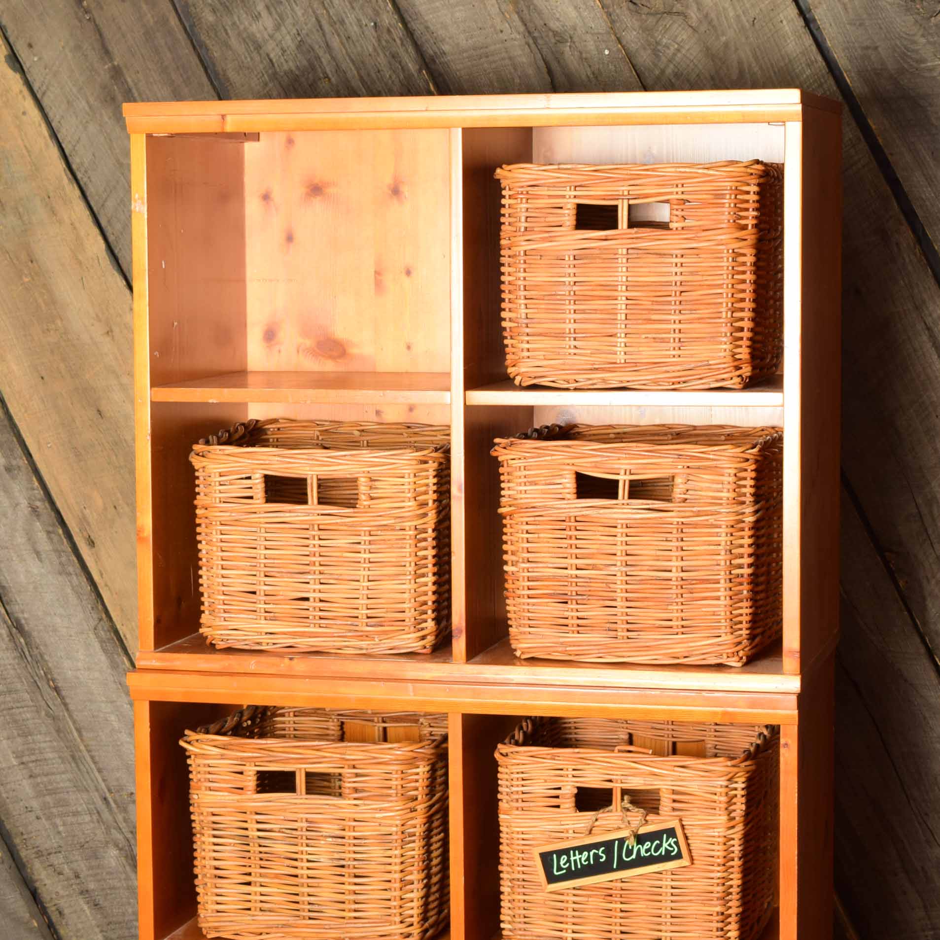 Pine Storage Shelf System