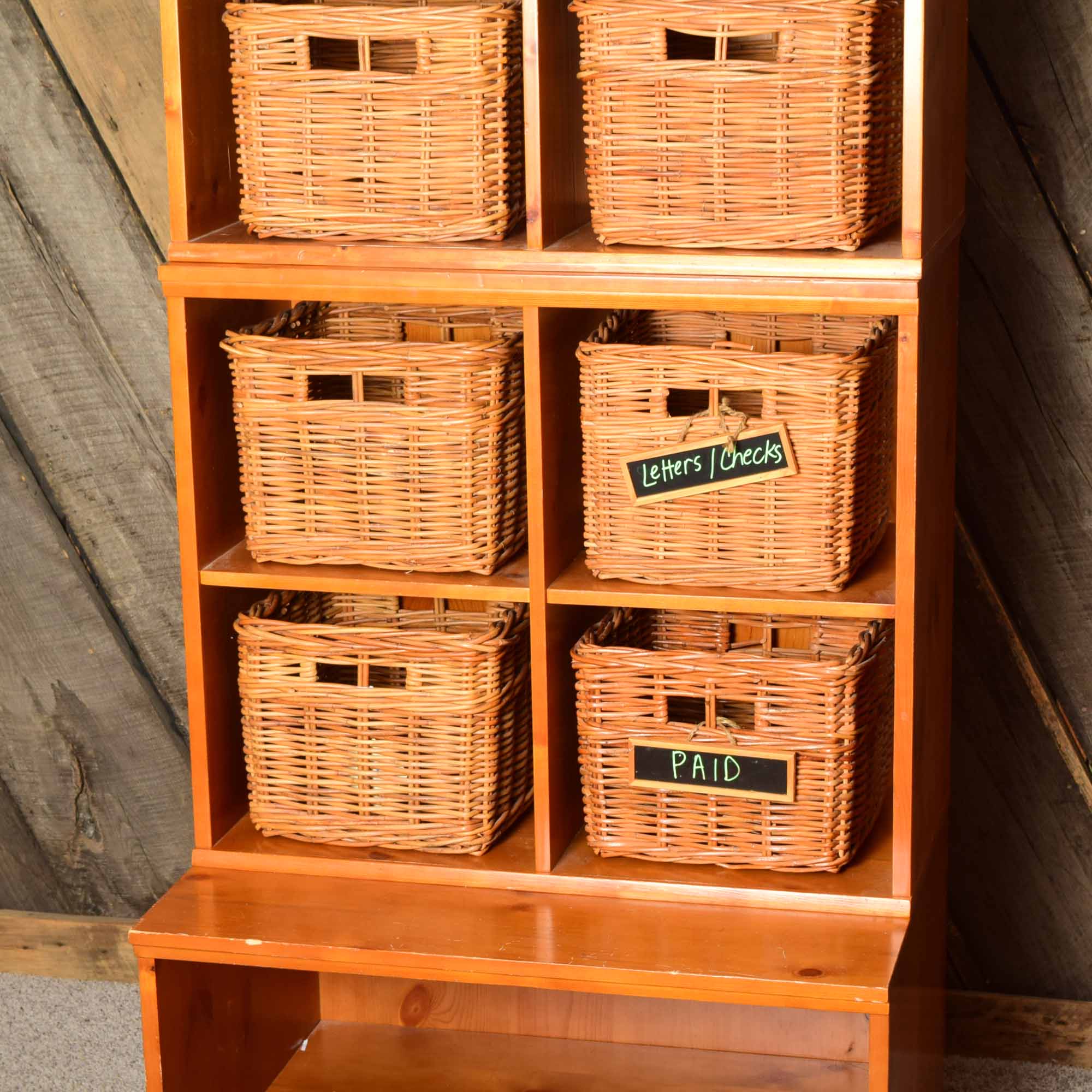 Pine Storage Shelf System