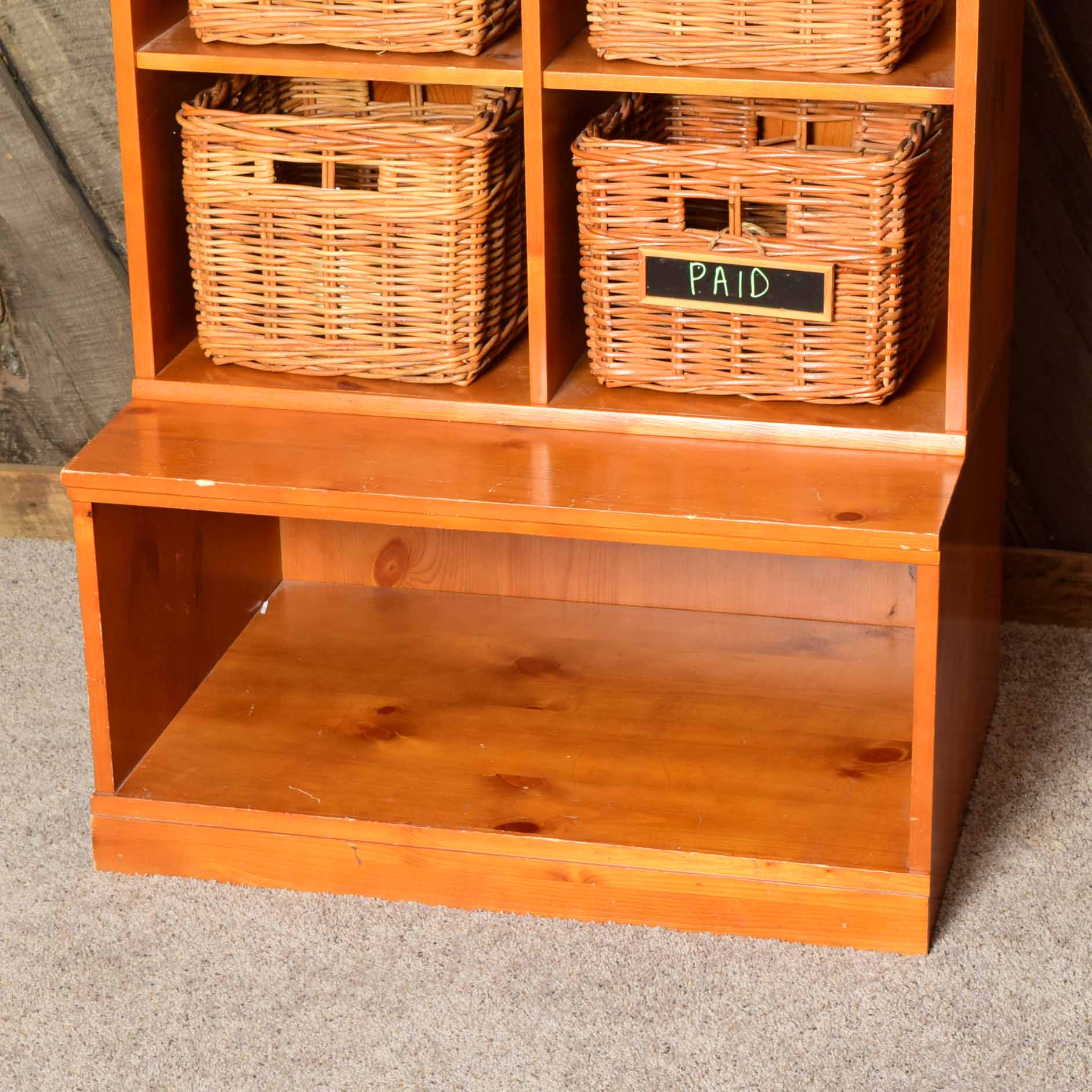 Pine Storage Shelf System