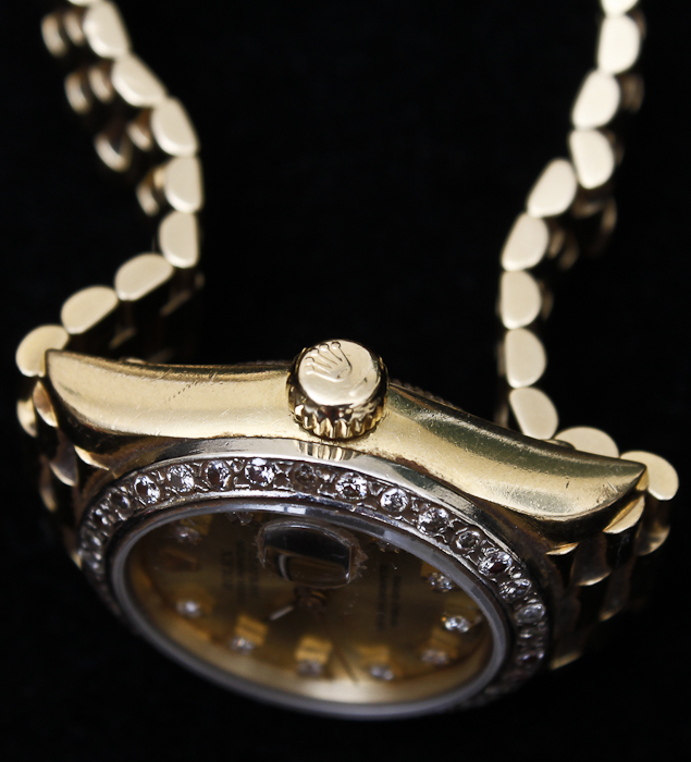 Rolex "Lady President" 18K Gold and Diamond Watch