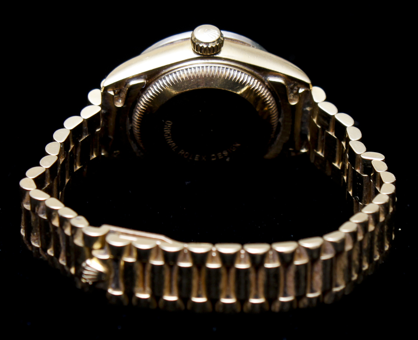 Rolex "Lady President" 18K Gold and Diamond Watch