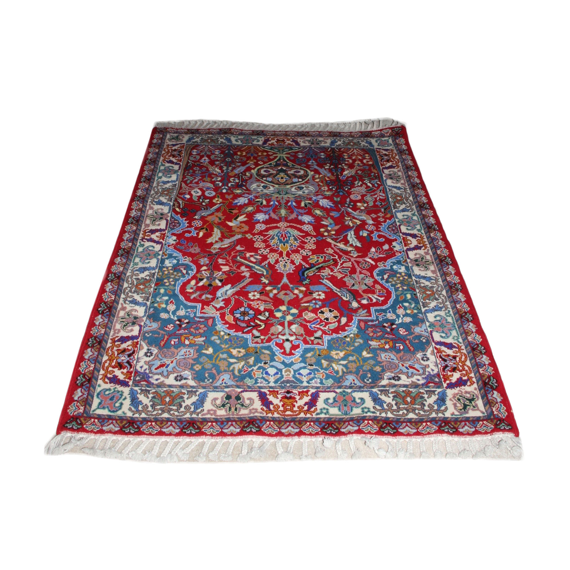 Machine Woven Moroccan Tree of Life Rug