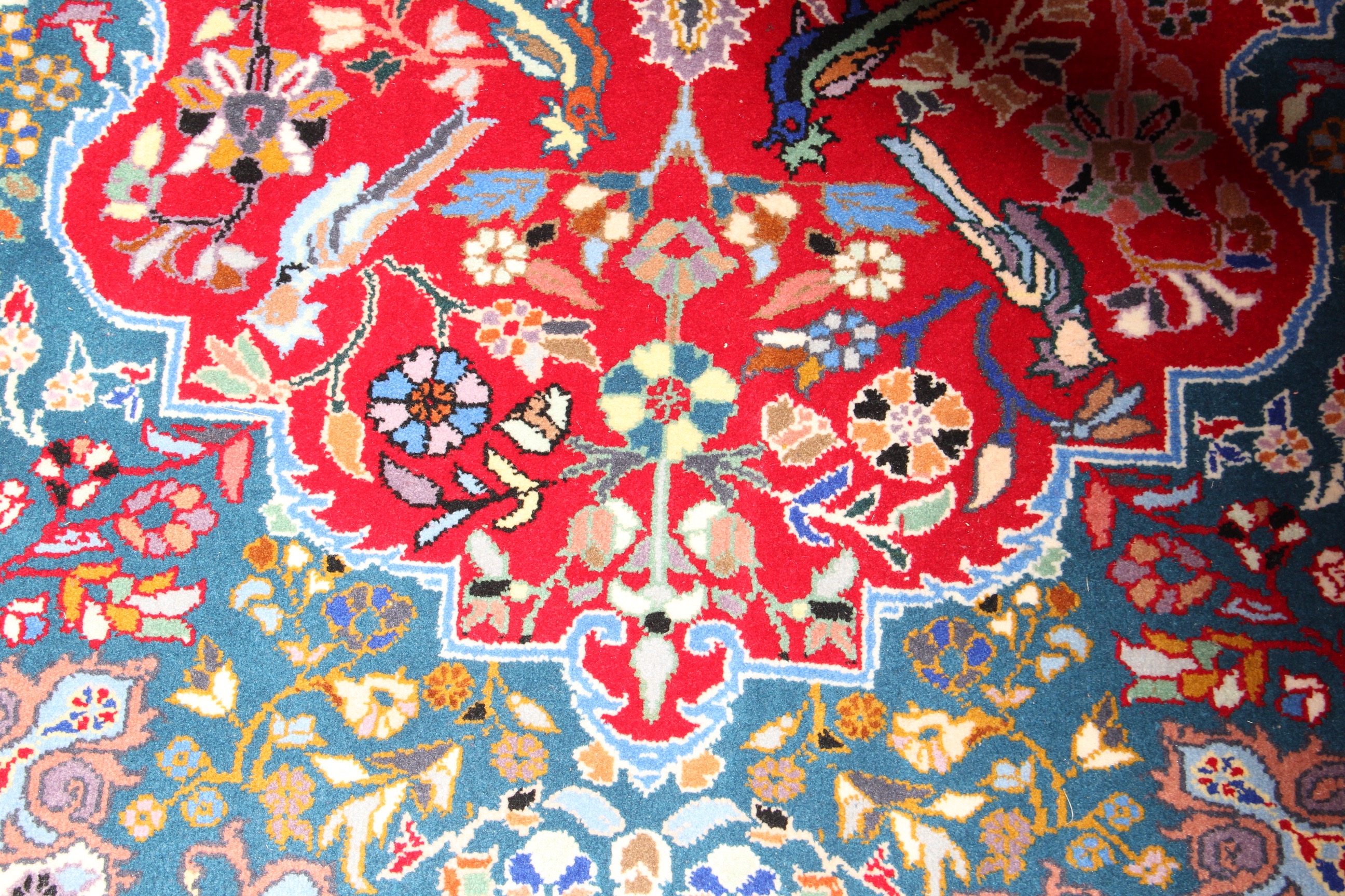 Machine Woven Moroccan Tree of Life Rug