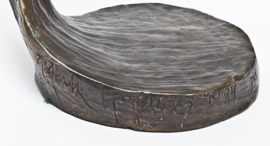 Mark Hopkins Bronze Singer Sculpture