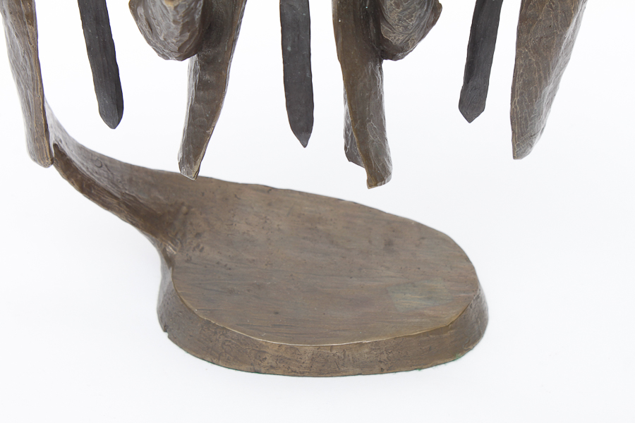 Mark Hopkins Bronze Trio of Singers Sculpture