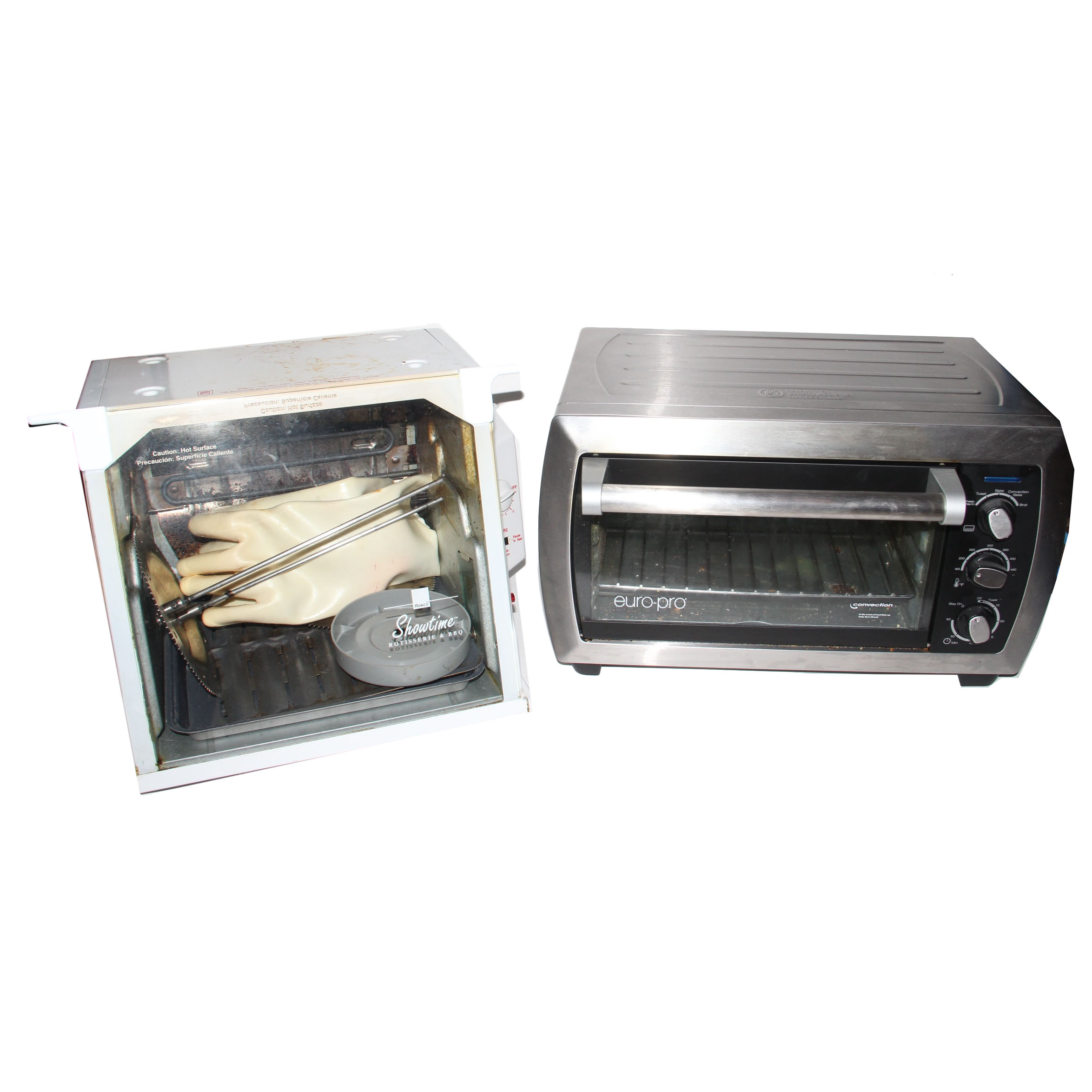 Toaster Convection Oven and Showtime Rotisserie Cooker