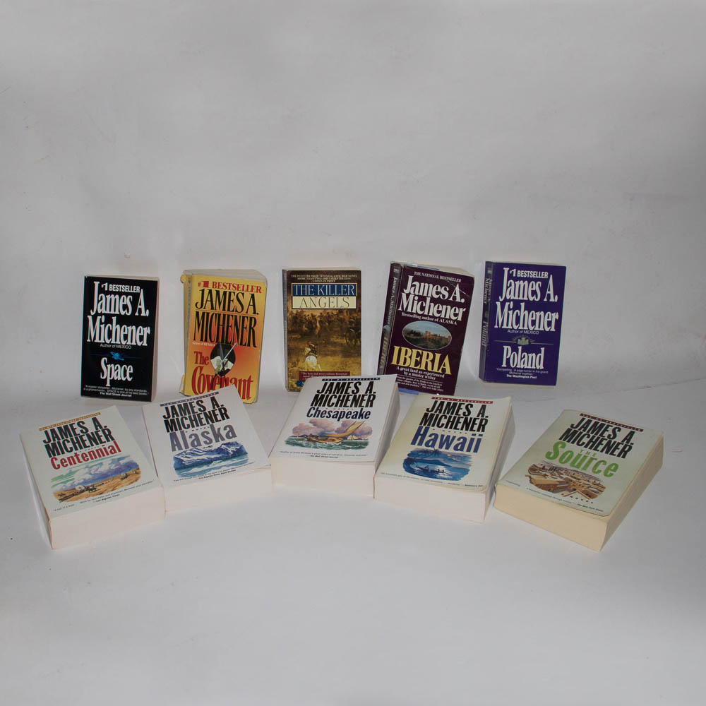 Selection of Paperback Books by James A. Michener