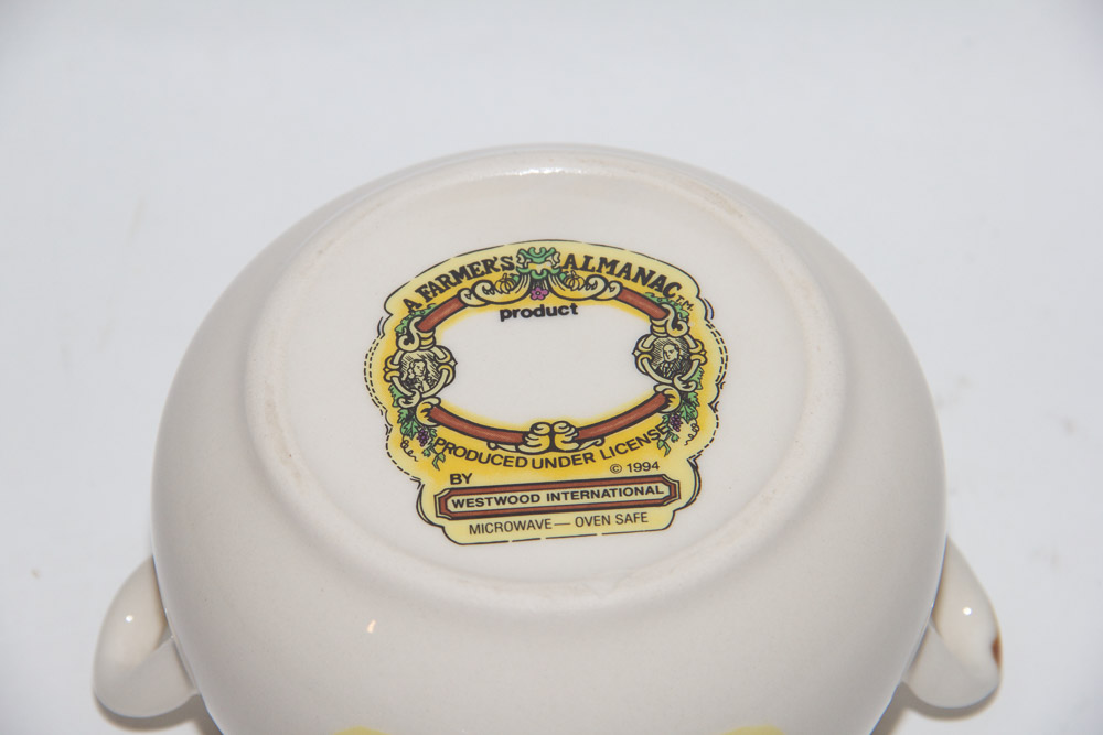 Farmer's Almanac Ceramic Bean Bowl Set