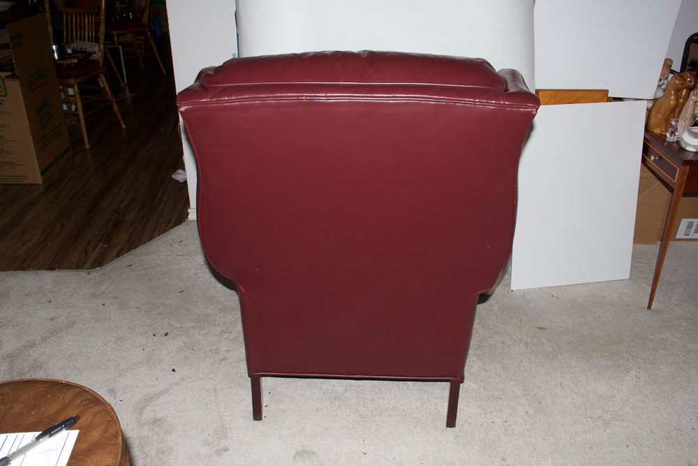 Barcalounger Burgundy Leather Recliner