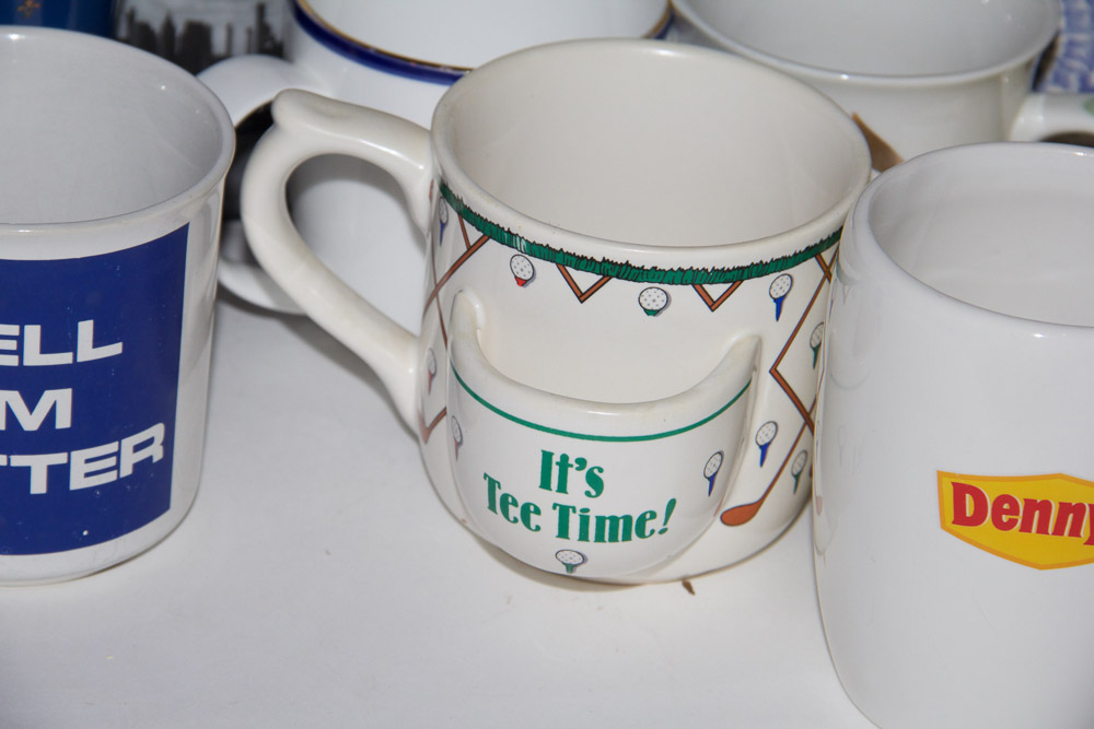 Large Collection of Assorted Coffee Mugs