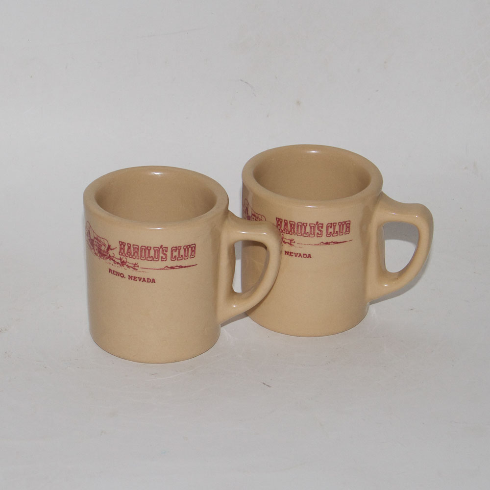 Vintage Harold's Club Coffee Mugs