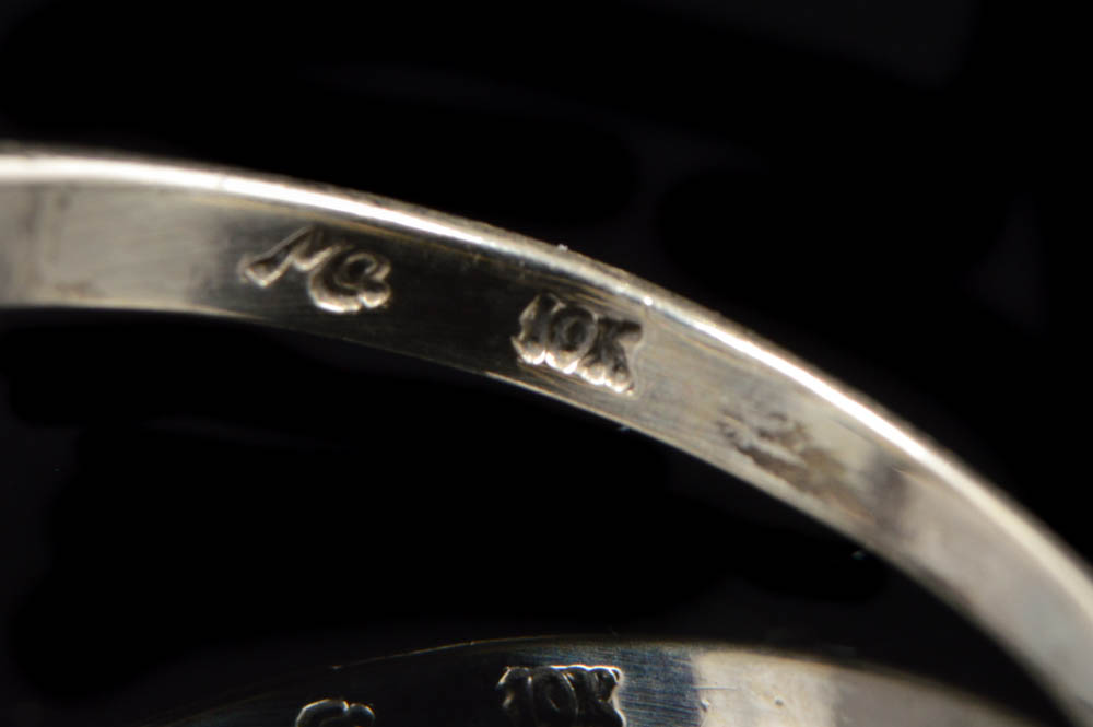 10K Yellow Gold "R" Ring