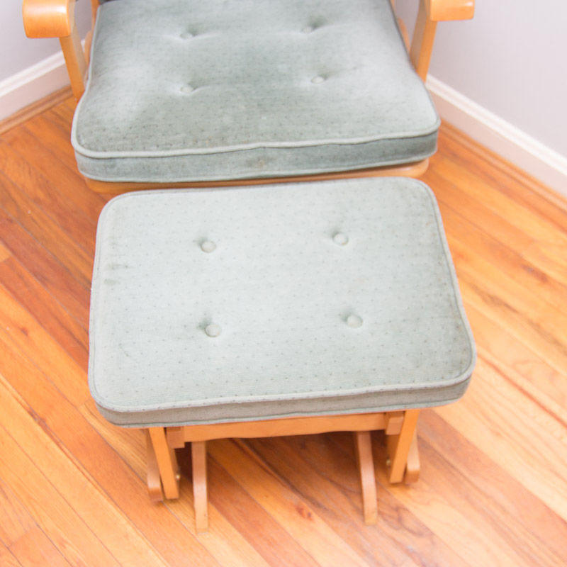 Newport Rocking Chair Center "Miracle Rocker" Glider and Ottoman