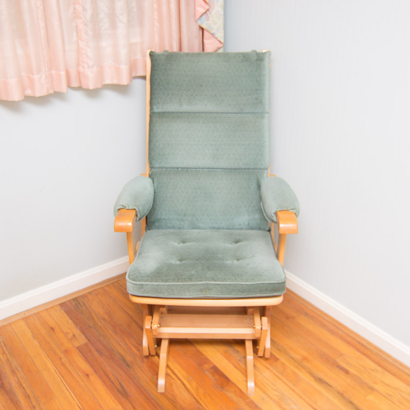 Newport Rocking Chair Center "Miracle Rocker" Glider and Ottoman