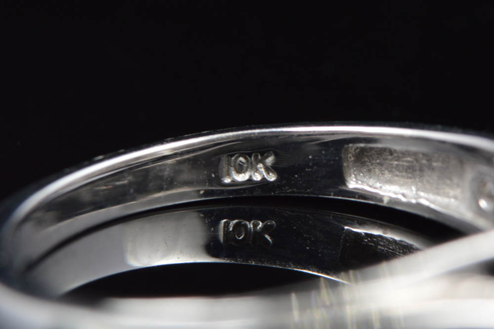 0.50 CTW Diamond and 10K White Gold Keepsake "Melody" Engagement Ring