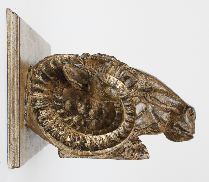 Pair of Ram Head Pedestals