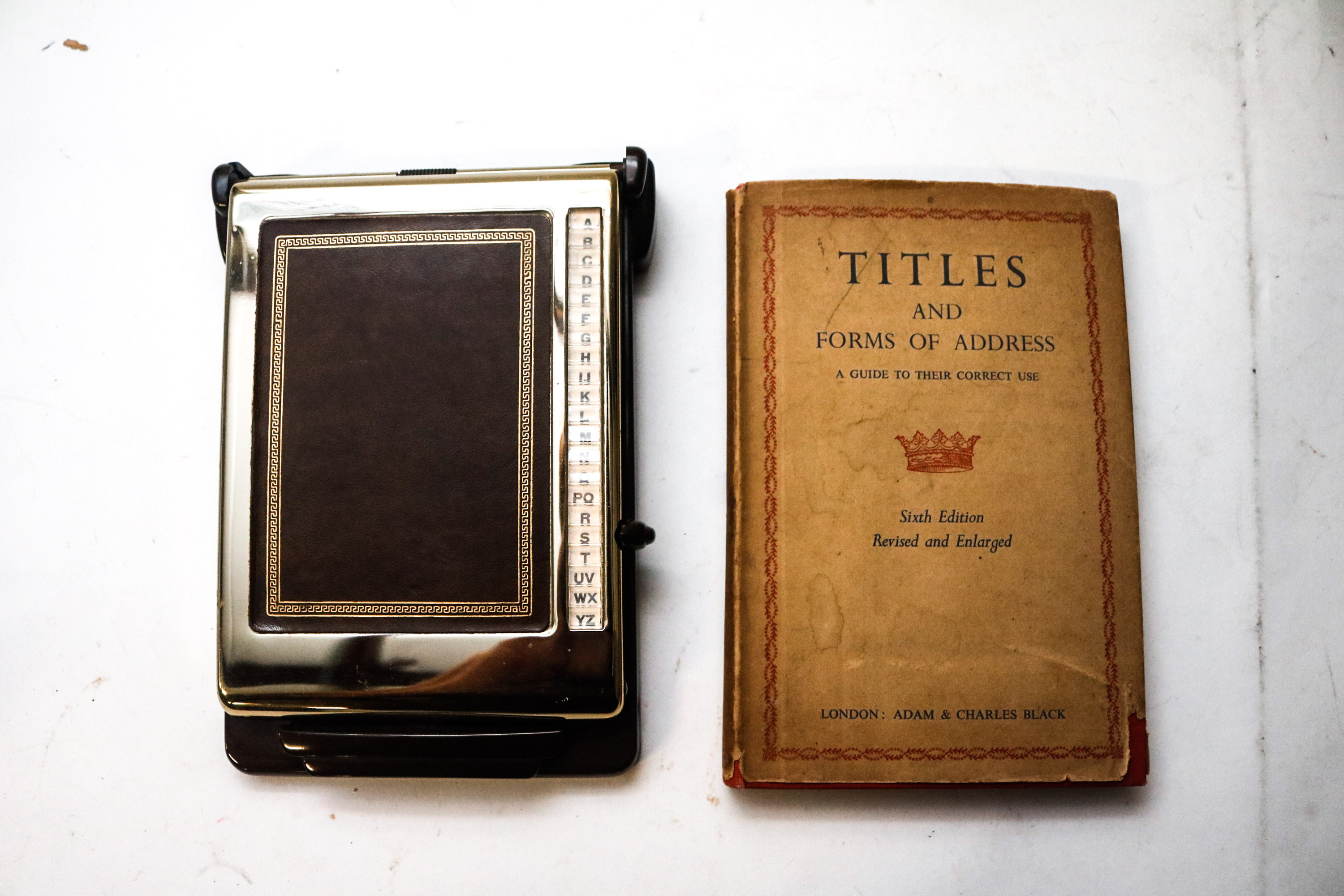 Vintage Telephone Address Book and Book on Forms of Address