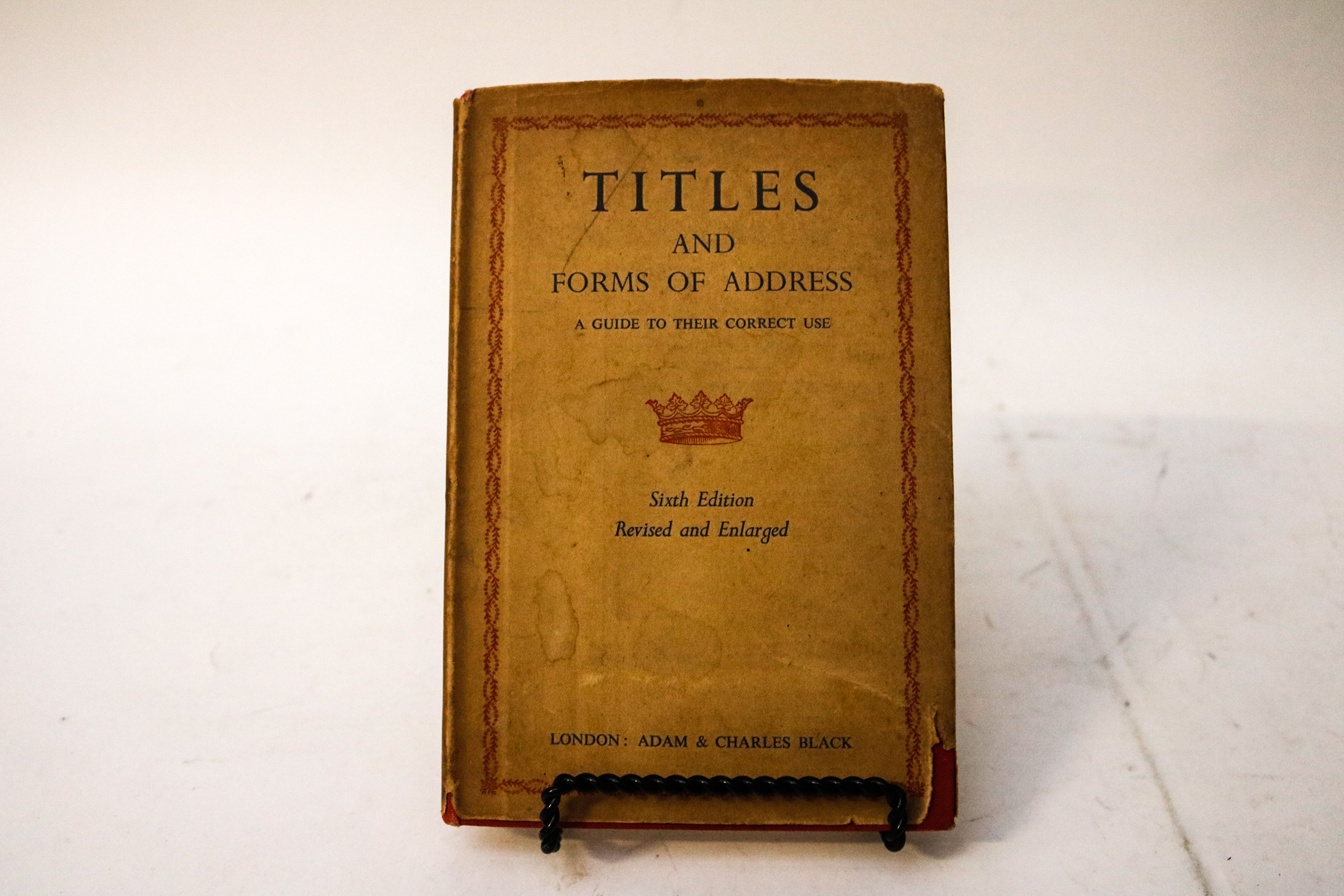 Vintage Telephone Address Book and Book on Forms of Address