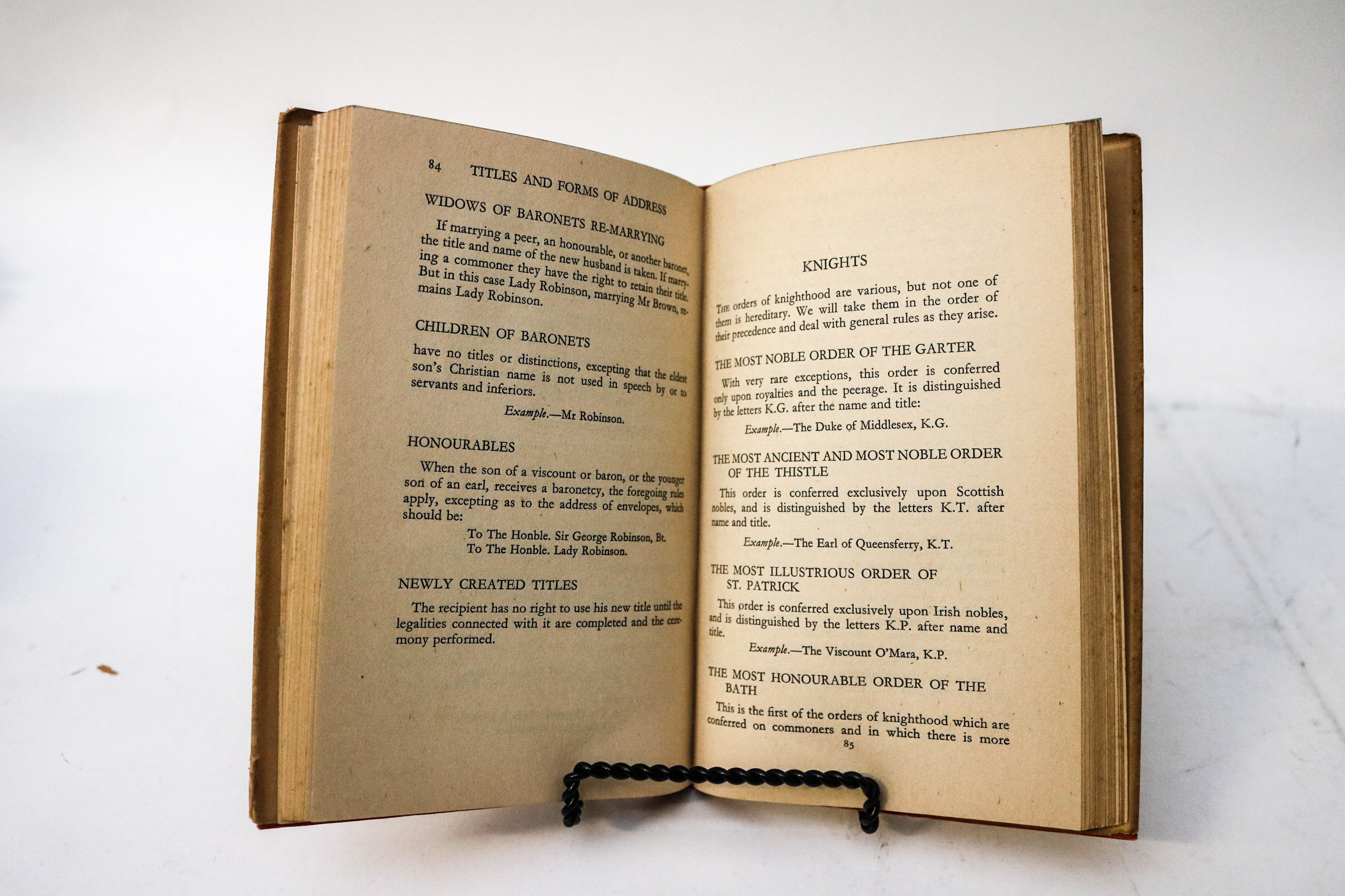 Vintage Telephone Address Book and Book on Forms of Address