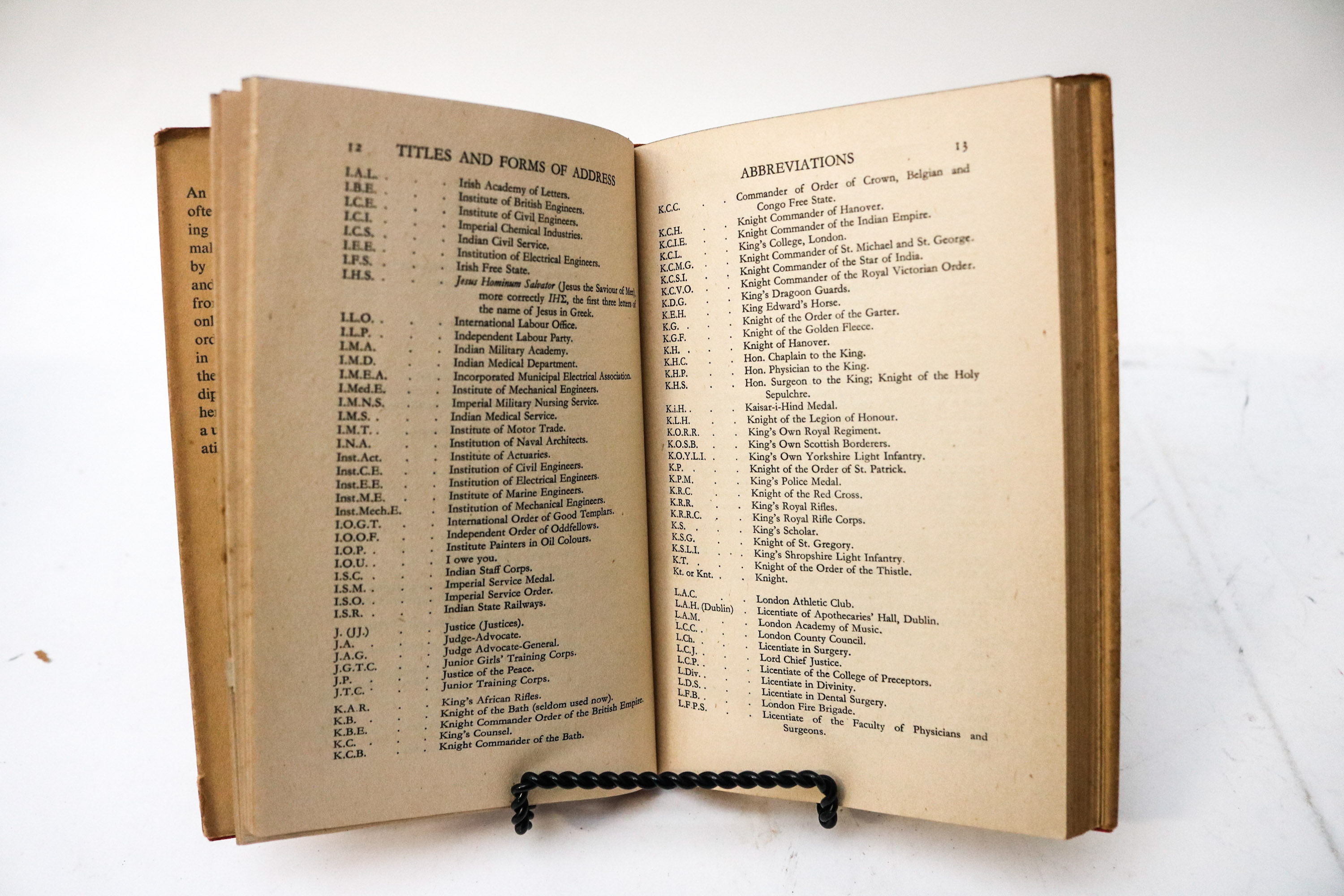 Vintage Telephone Address Book and Book on Forms of Address