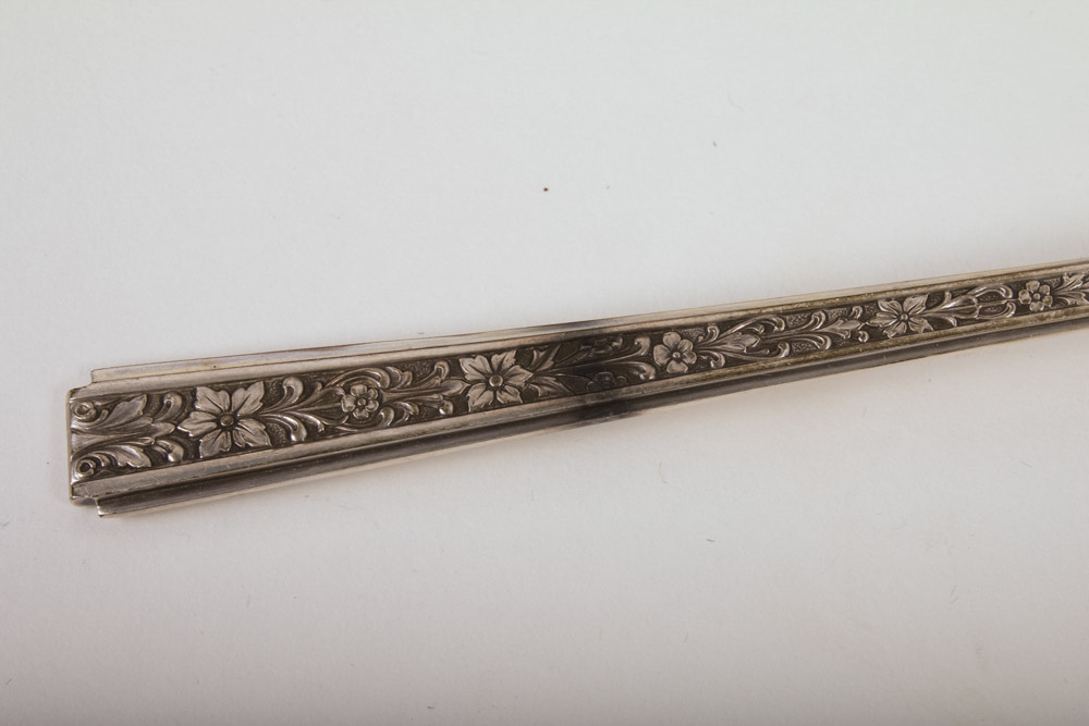 73-Piece Chased Classic Lunt Sterling Silver Flatware with Chest