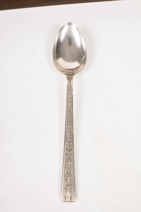 73-Piece Chased Classic Lunt Sterling Silver Flatware with Chest