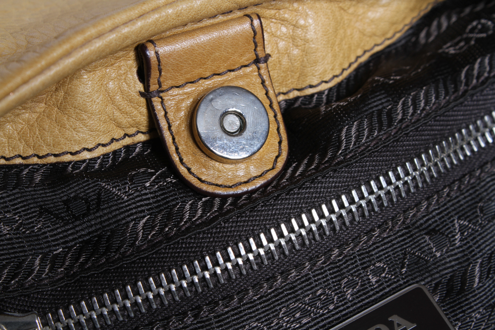 Prada Leather Handbag in Camel