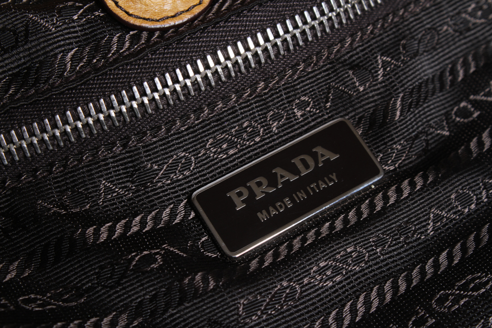 Prada Leather Handbag in Camel