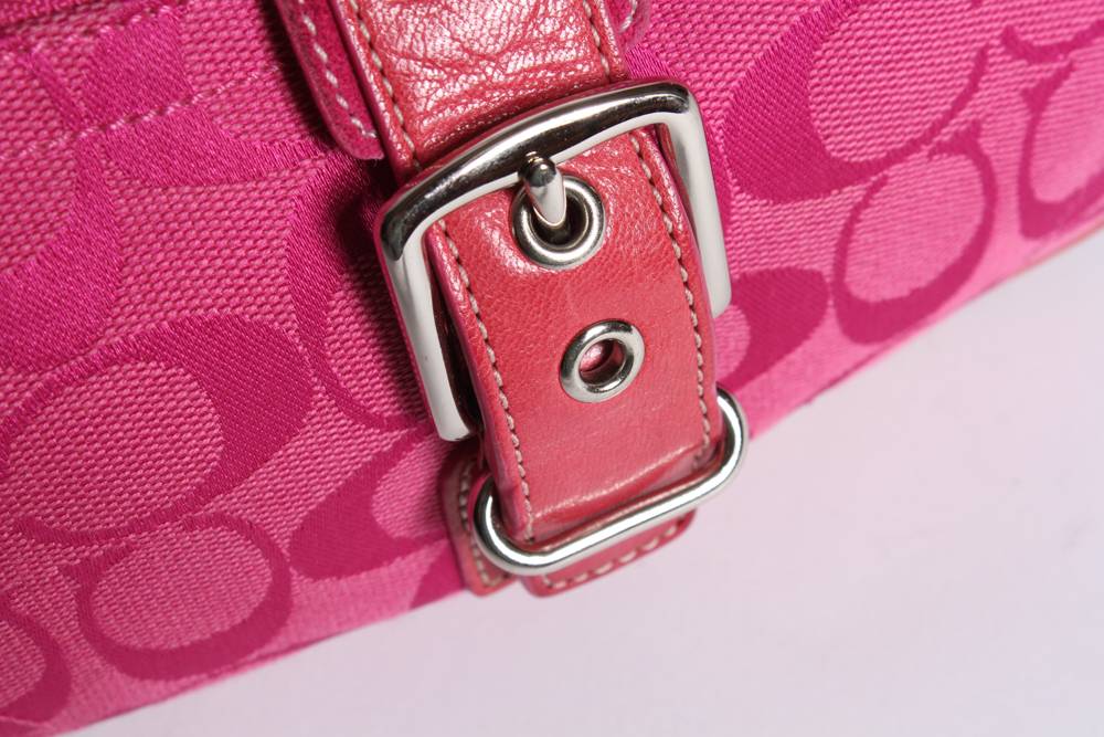 Pink Coach Monogram Demi Bag