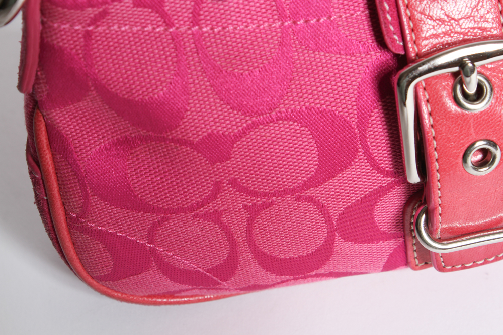 Pink Coach Monogram Demi Bag