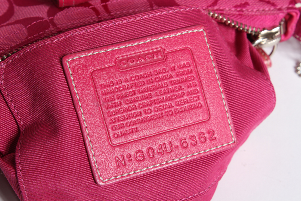 Pink Coach Monogram Demi Bag