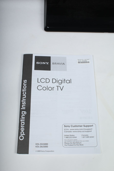 Sony "Bravia" KDL-32L5000 32" Flat Screen LCD TV