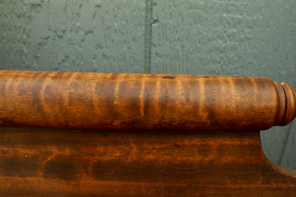 Antique Maple Full Size Bed Headboard and Footboard