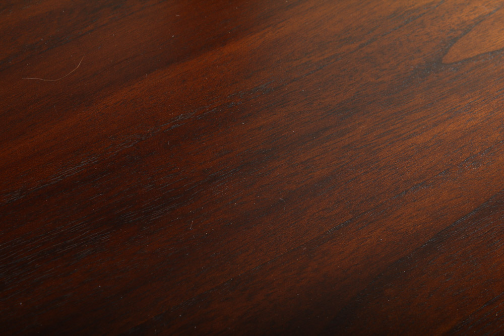 Set of Four Basque Honey Wood Dining Chairs by Crate and Barrel