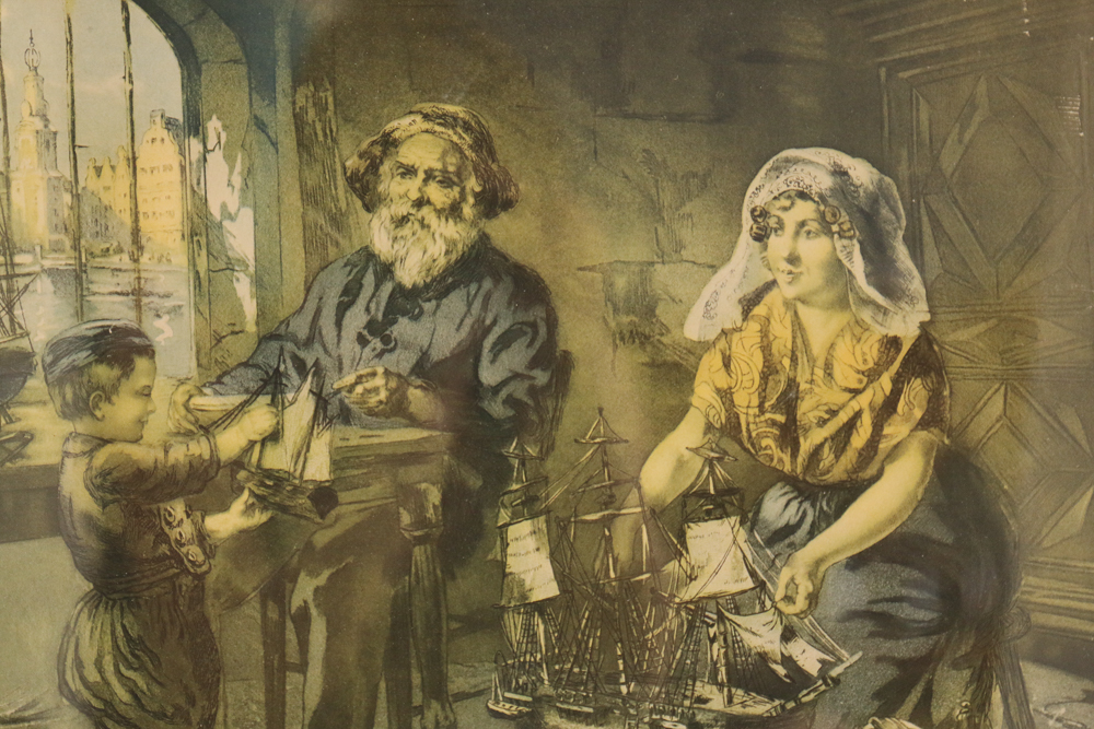 Trio of Dutch Framed Art