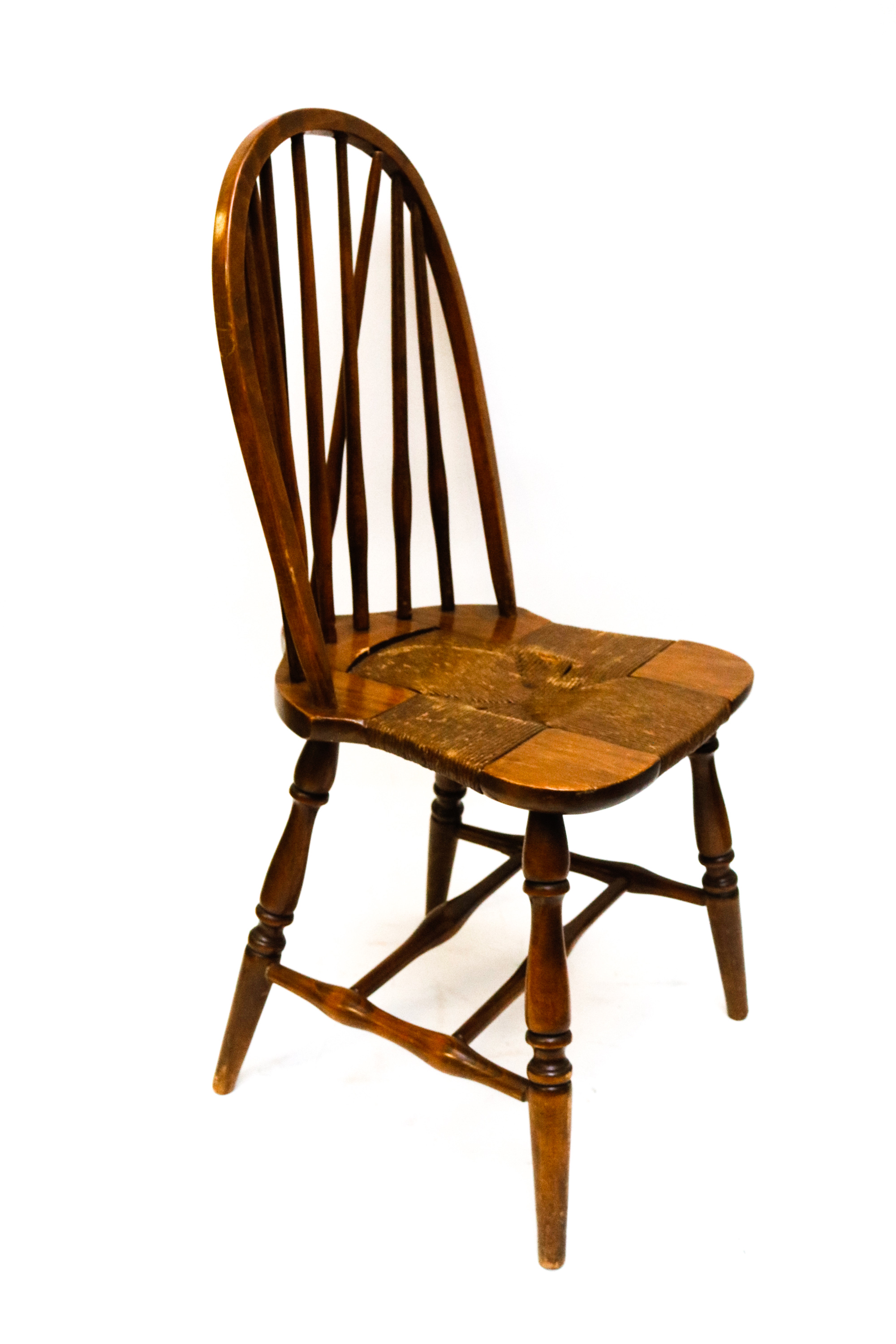 Windsor Style Chair and Wooden Rocking Chair