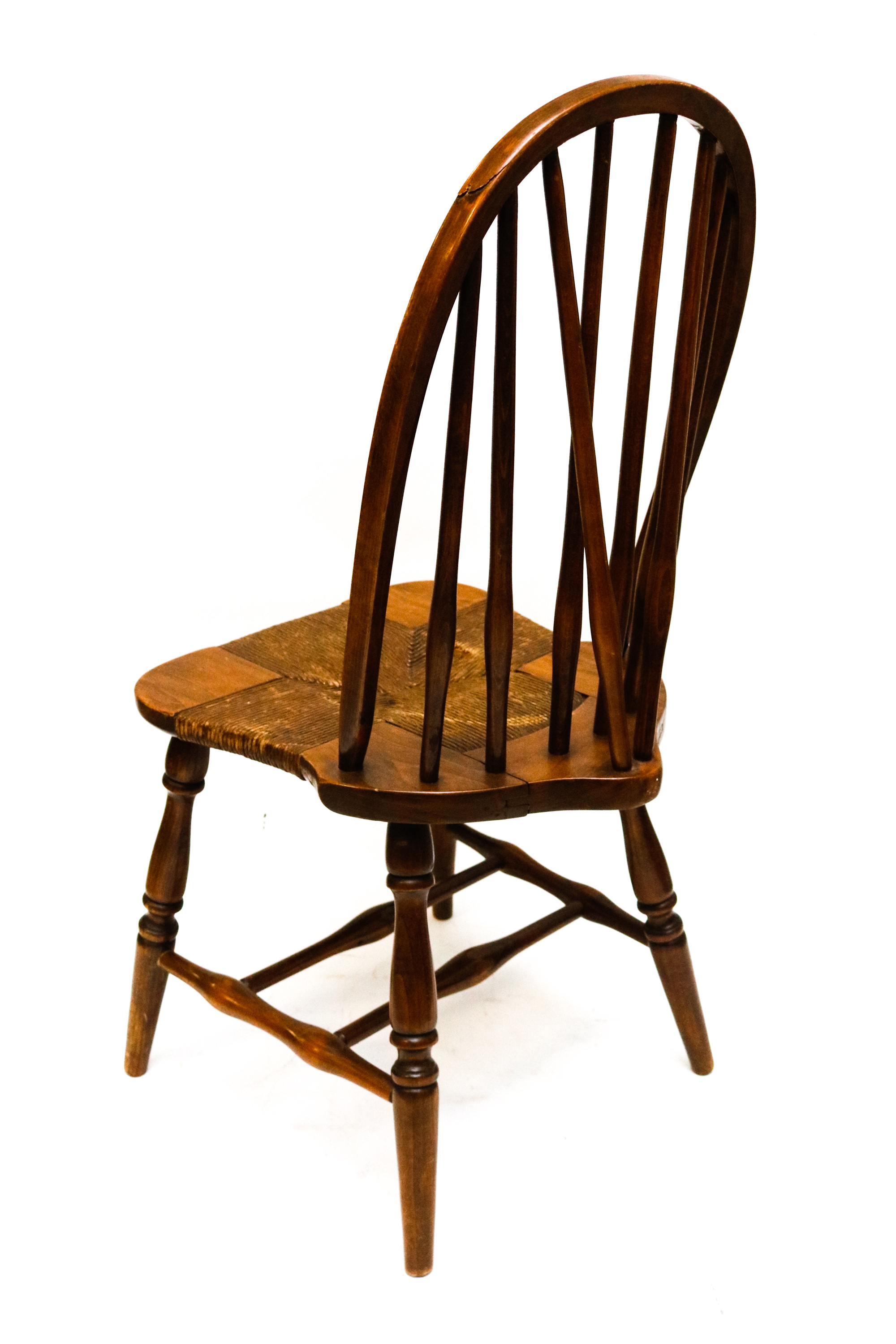 Windsor Style Chair and Wooden Rocking Chair