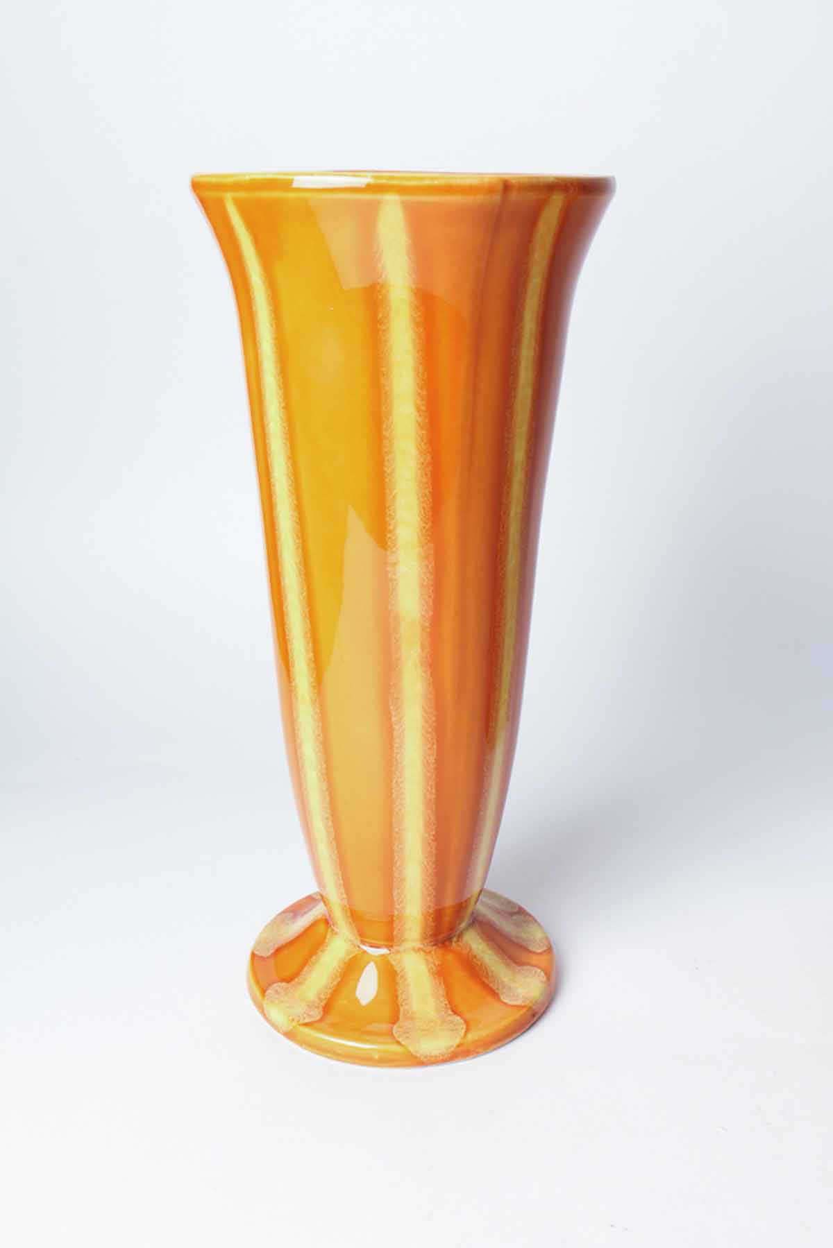 Mid Century Orange Hull Pottery