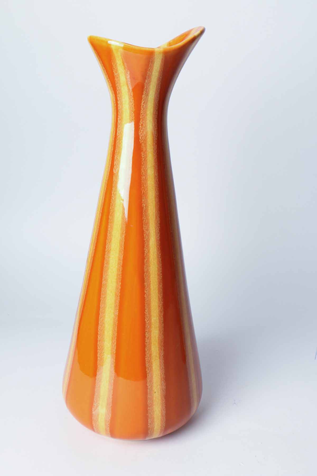 Mid Century Orange Hull Pottery