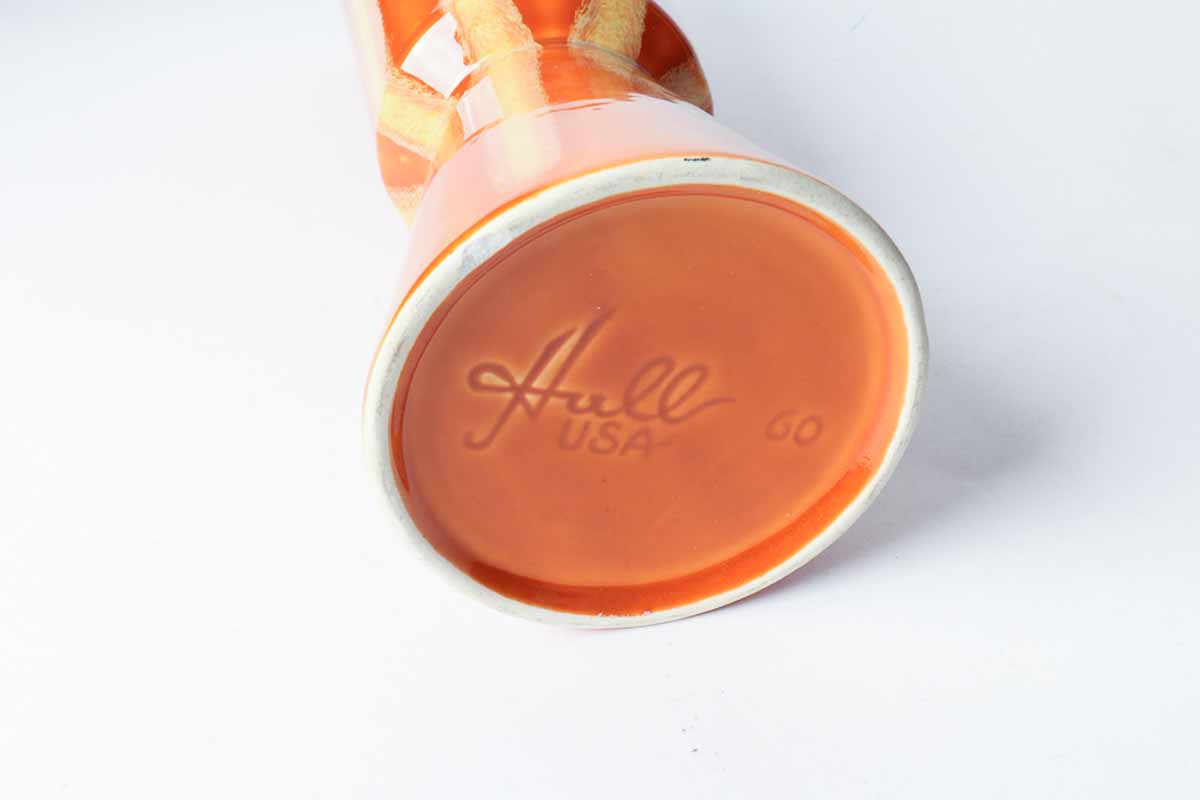 Mid Century Orange Hull Pottery