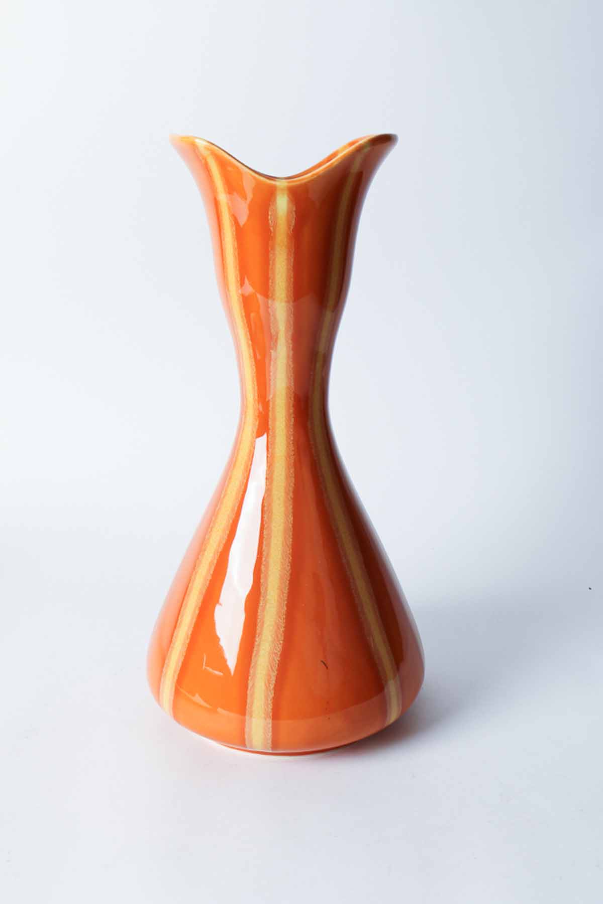 Mid Century Orange Hull Pottery