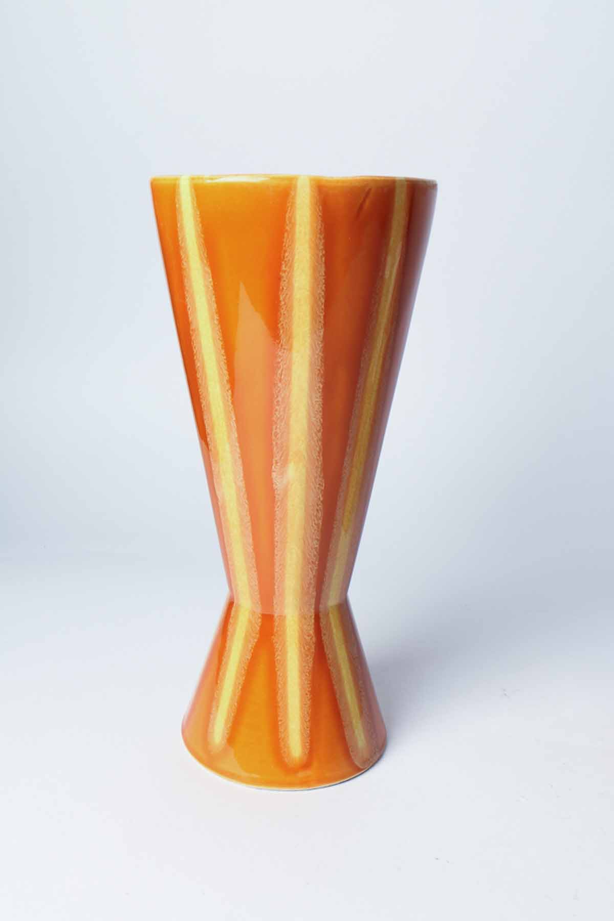 Mid Century Orange Hull Pottery