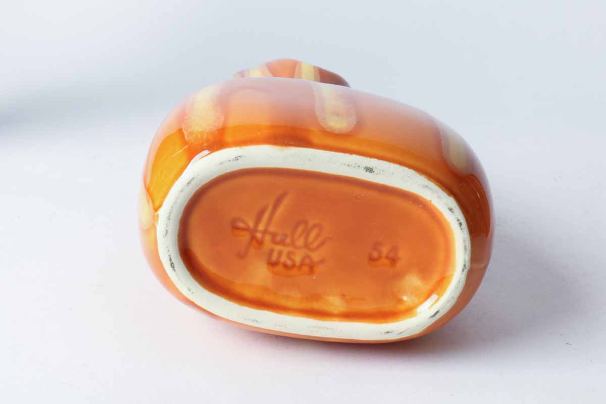 Mid Century Orange Hull Pottery