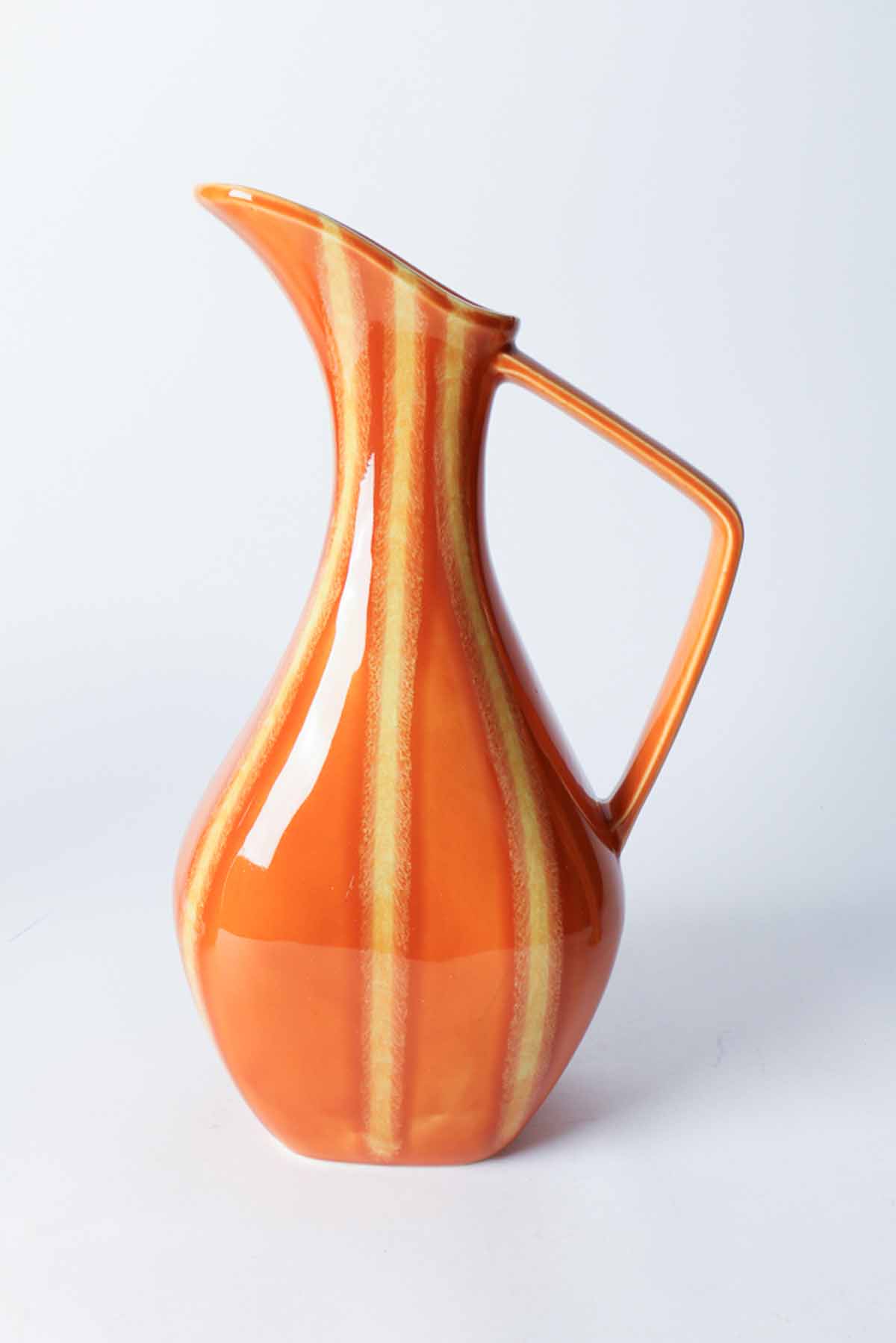 Mid Century Orange Hull Pottery