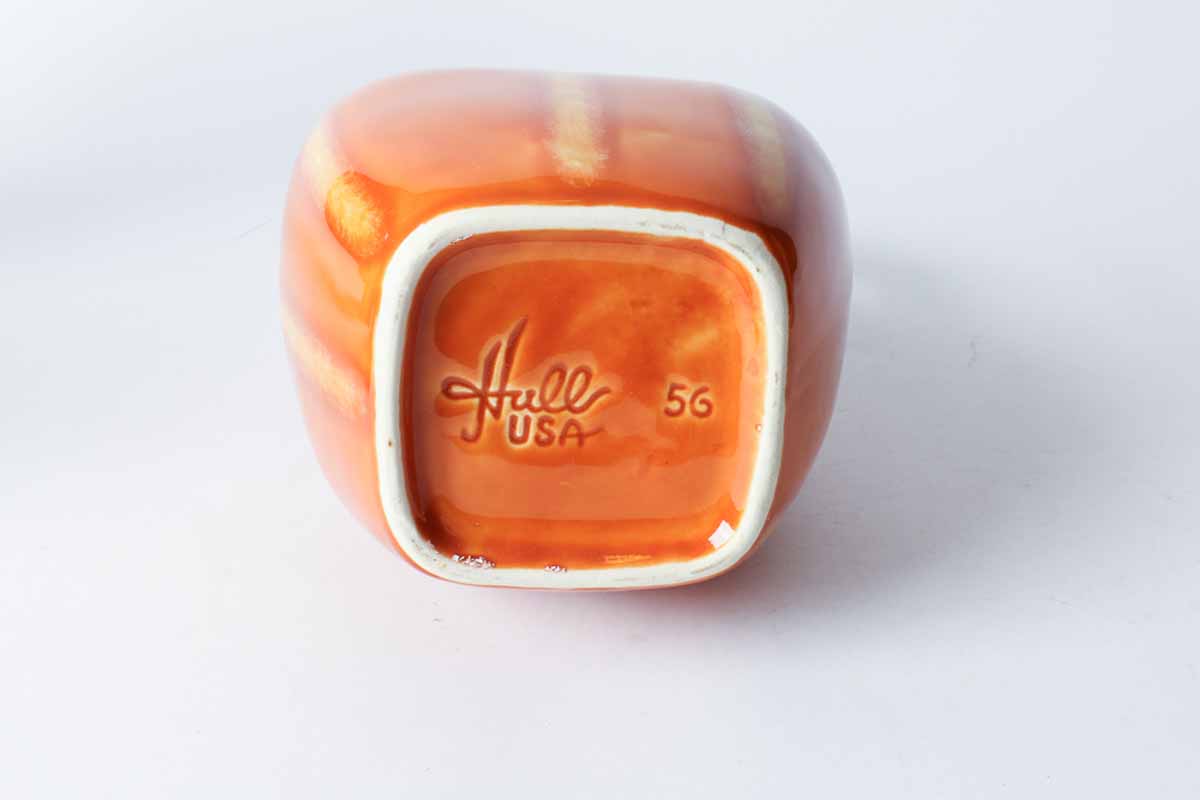 Mid Century Orange Hull Pottery