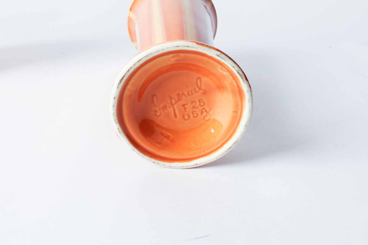 Mid Century Orange Hull Pottery