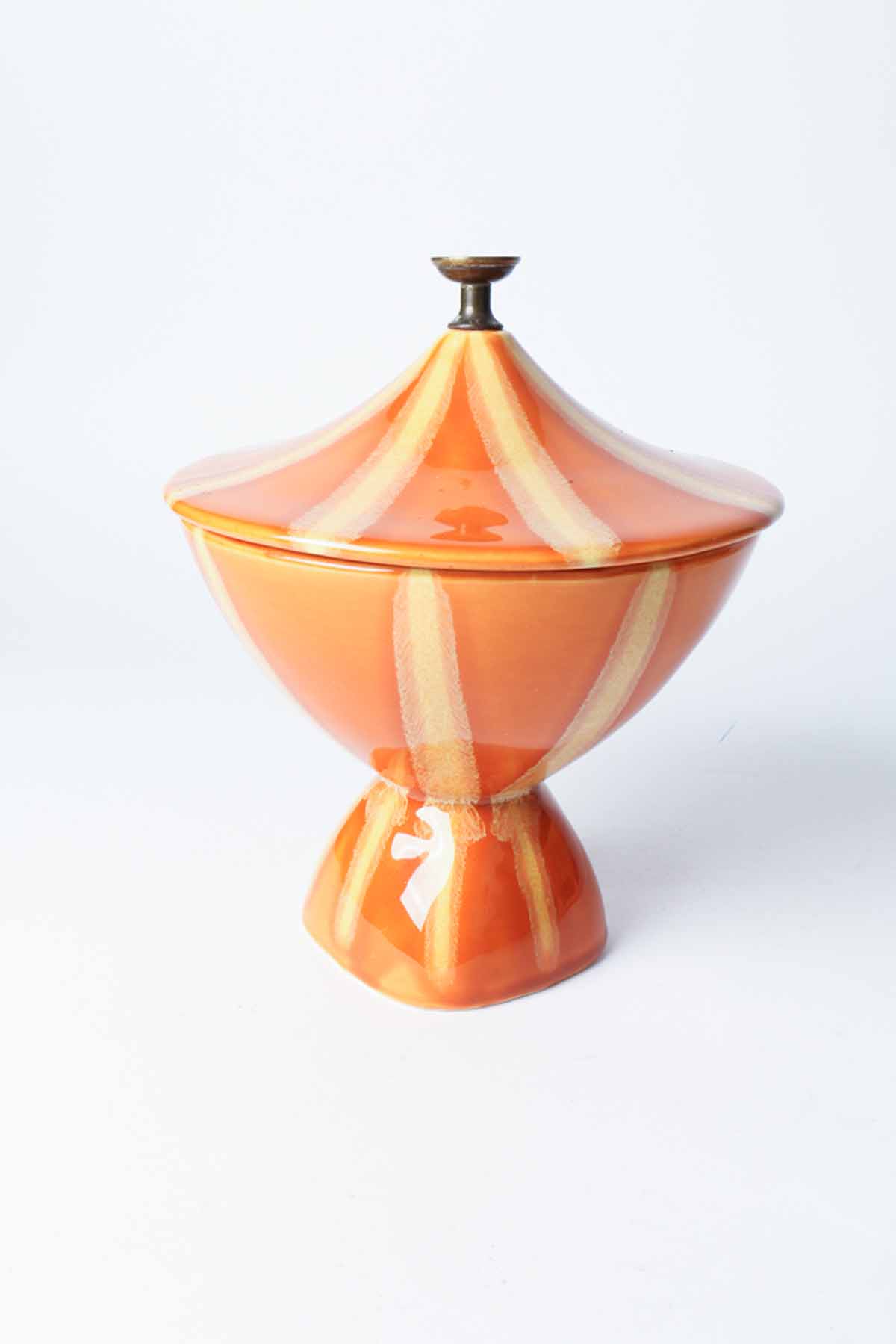 Mid Century Orange Hull Pottery